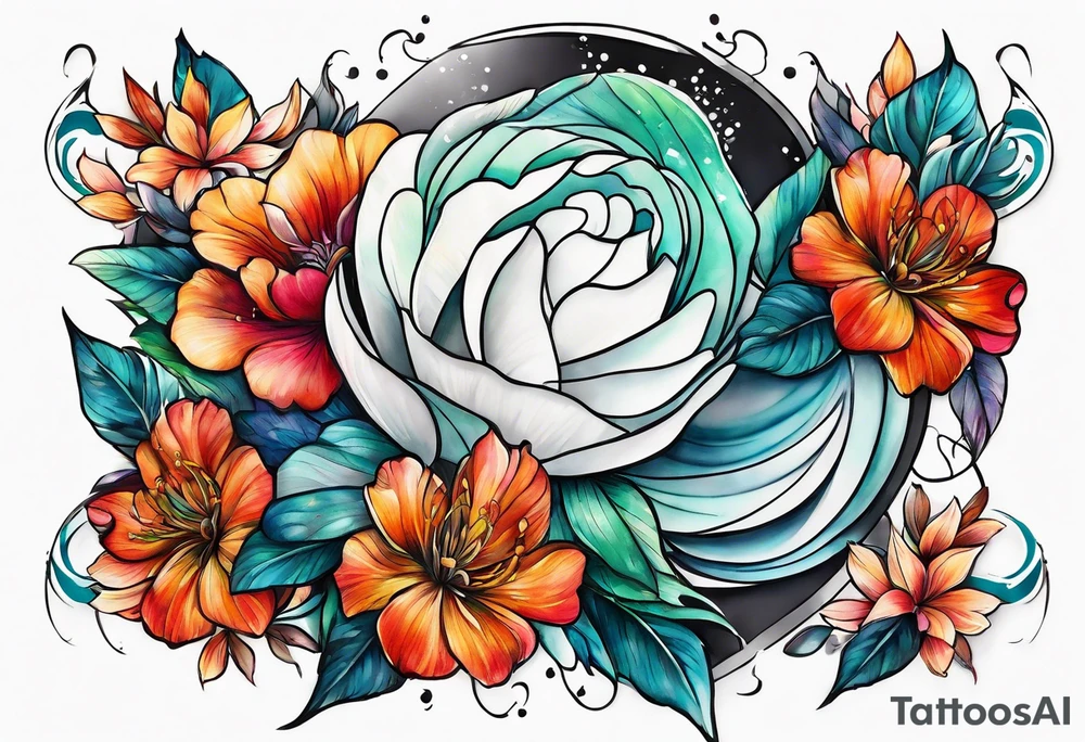 water wrap tattoo idea