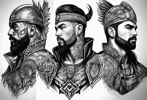 Time warrior tattoo idea