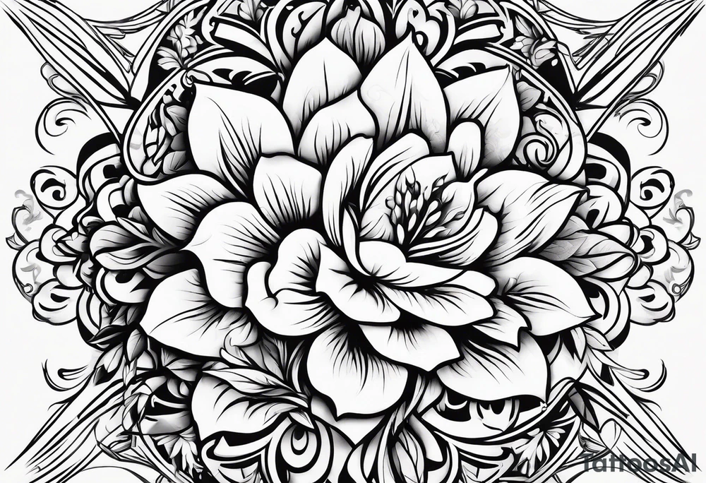 Florals tattoo idea