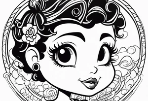 Betty boop tattoo idea