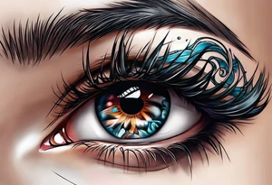 Byakugan eyes tattoo idea