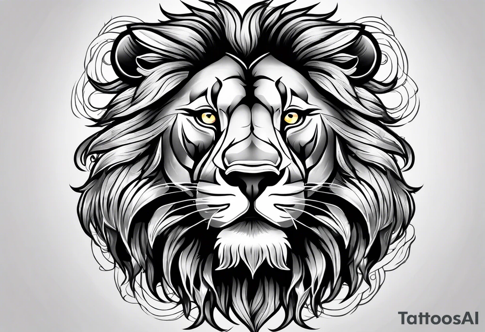 king of the jungle tattoo idea