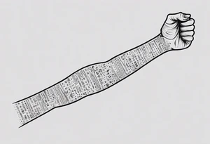 men’s arm sleeve, 1/18 and 8/31 roman numeral small print tattoo idea