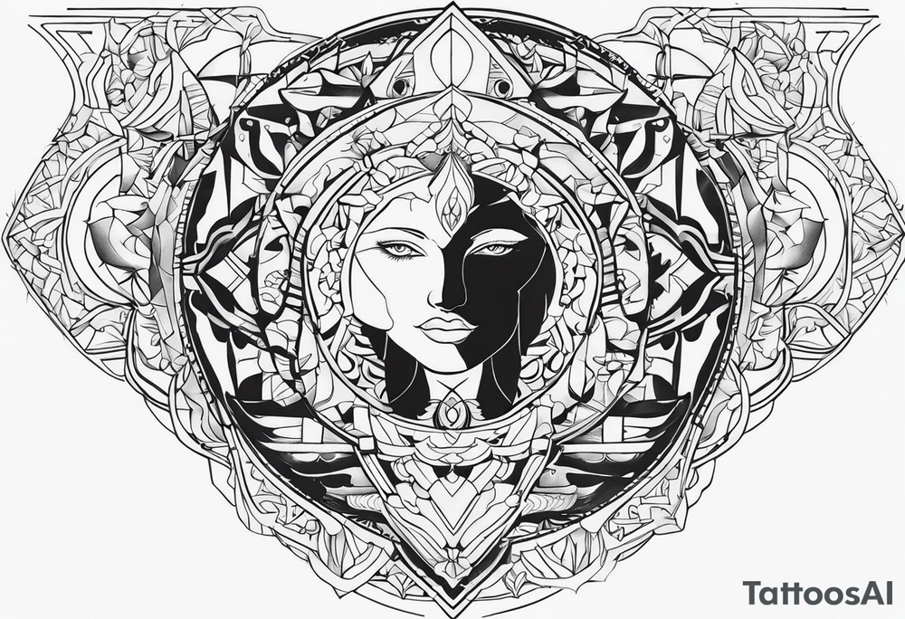 Машина и демон tattoo idea
