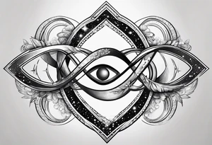 galaxy as an infinity symbol tattoo idea