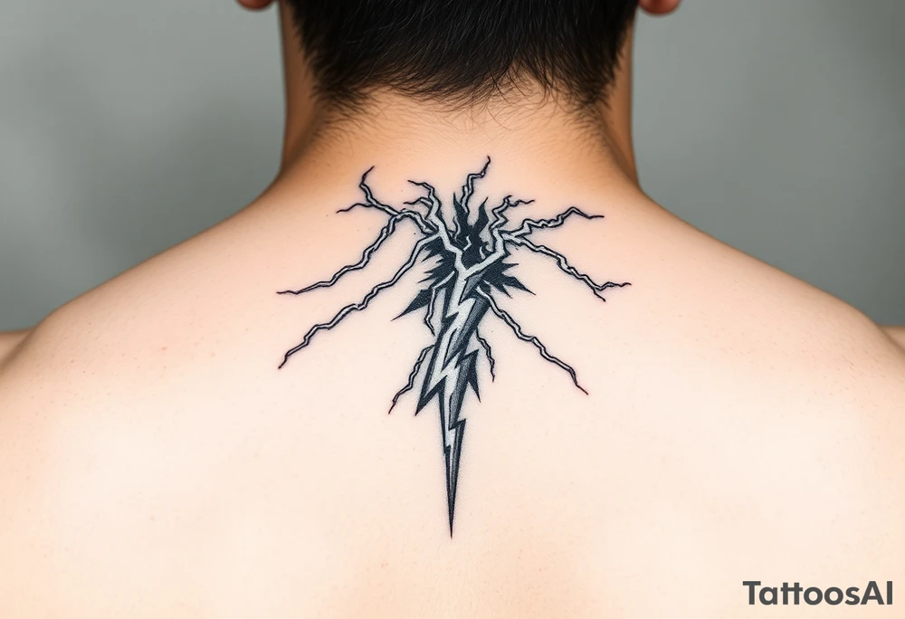 Lightning storm tattoo idea