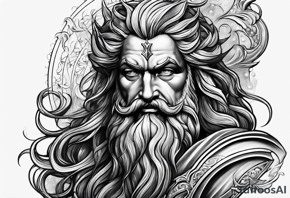poseidon tattoo idea