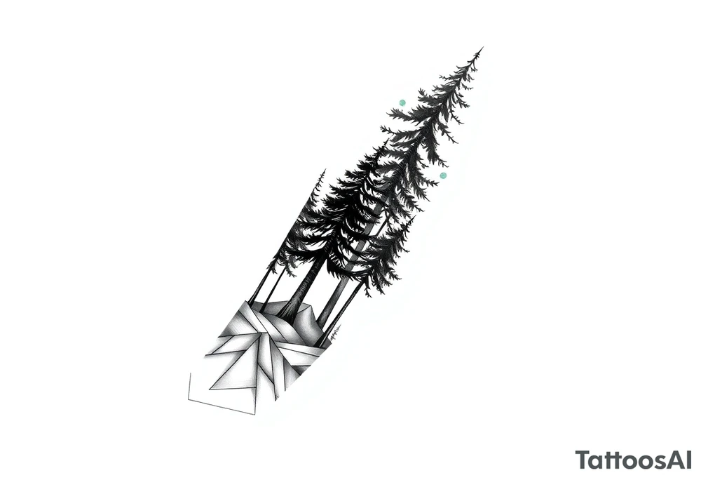 Full are sleeve that starts with trees on the forearm tattoo idea Full are sleeve that starts with trees on the forearm tattoo idea