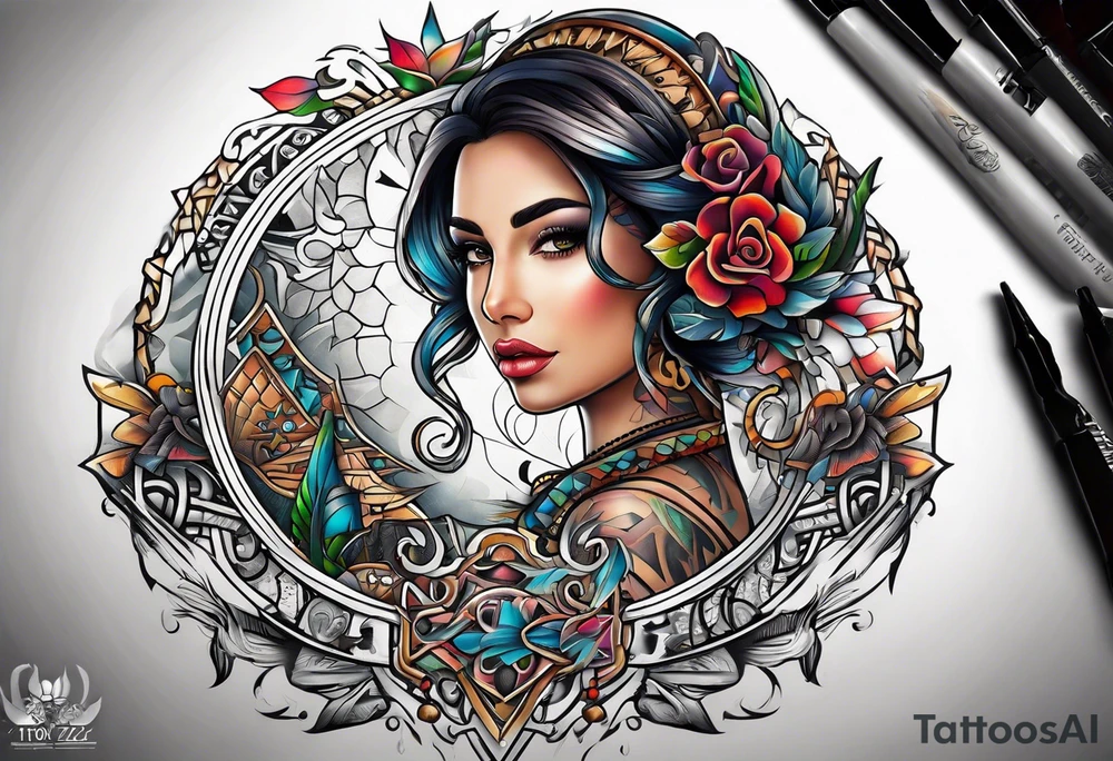 ‘ITZEL’ word tattoo idea