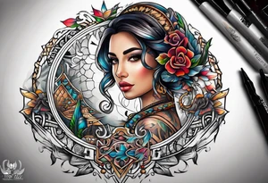 ‘ITZEL’ word tattoo idea
