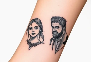 Game programming including my 2 daughters and my friend who passed away tattoo idea