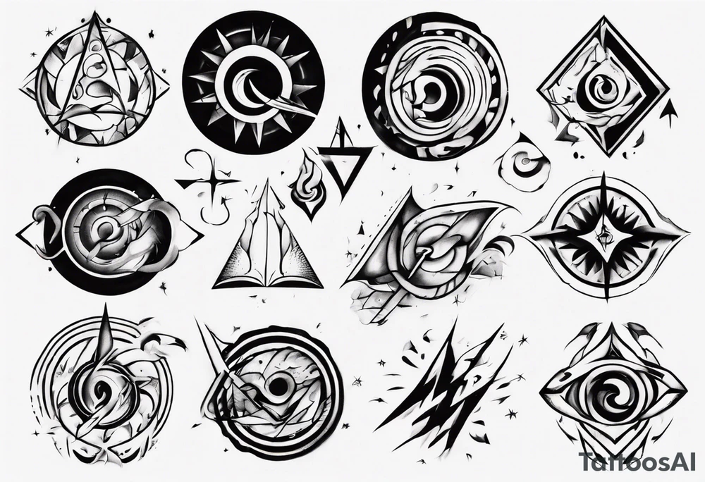 Symbol to remind being average tattoo idea