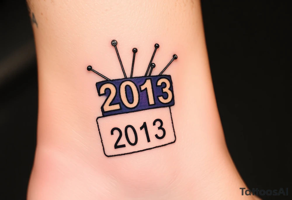 Racing half marathon bib 2013 purple and gold running safety pins piercing the skin running tattoo idea