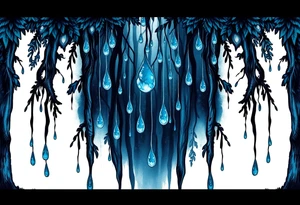 forest background
blue rain drops tattoo idea