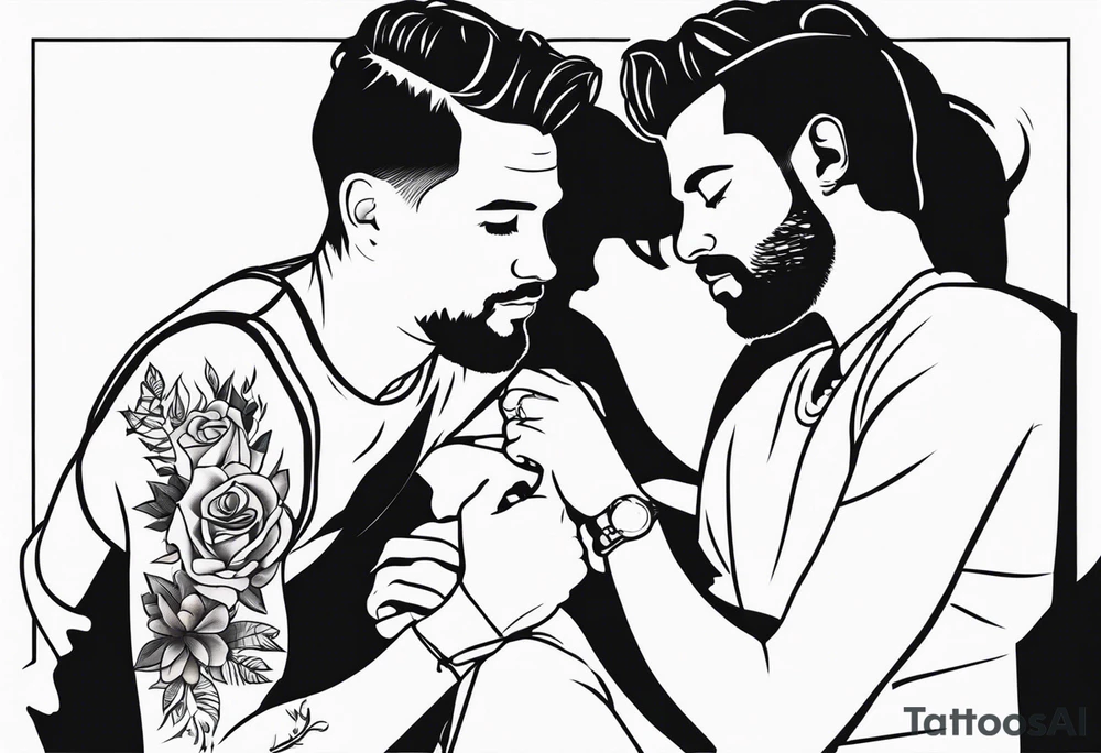 Homosexual men tattoo idea