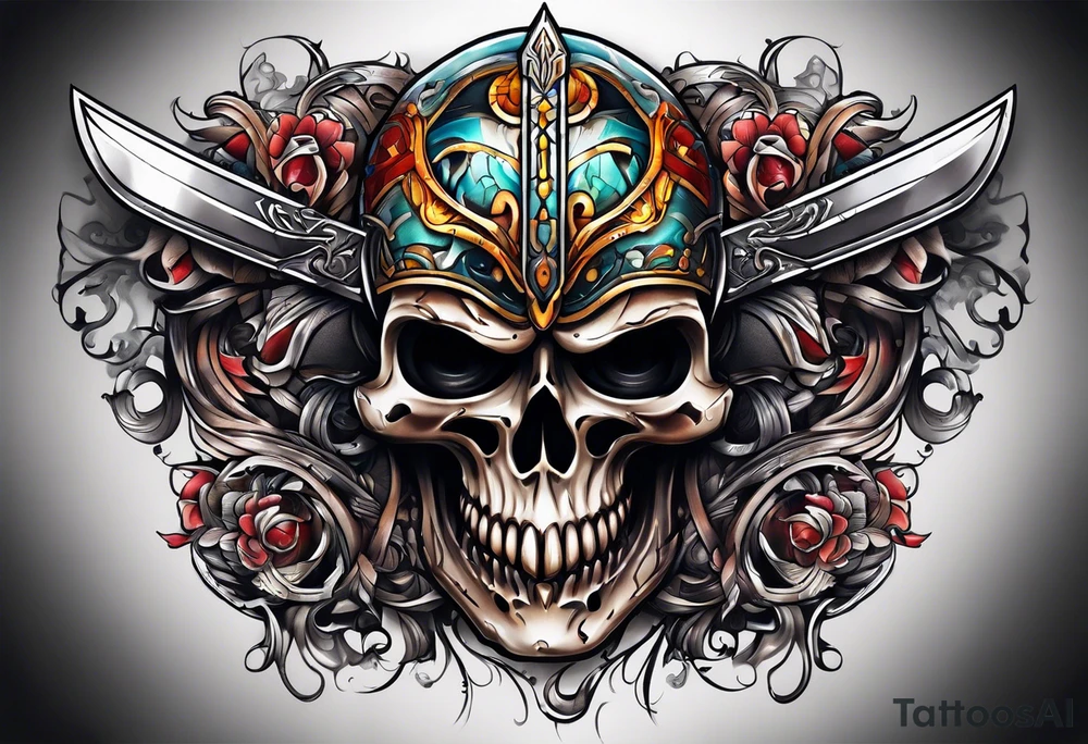 Knife tattoo idea