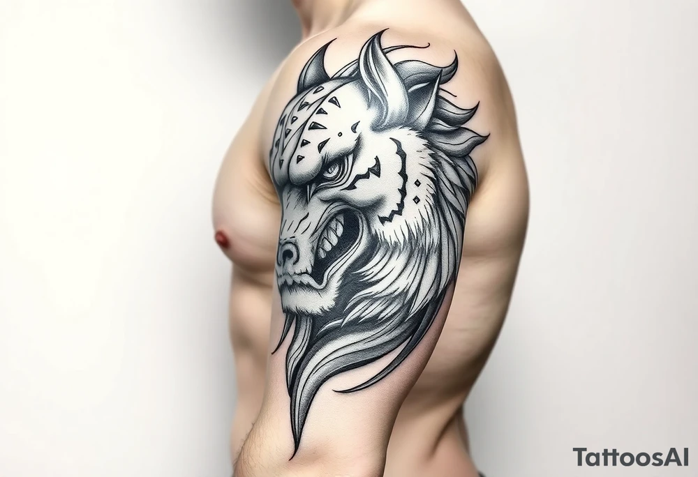 Kolu kaplayan bulutlar olsun ve aralarında şimşek yıldırım tattoo idea
