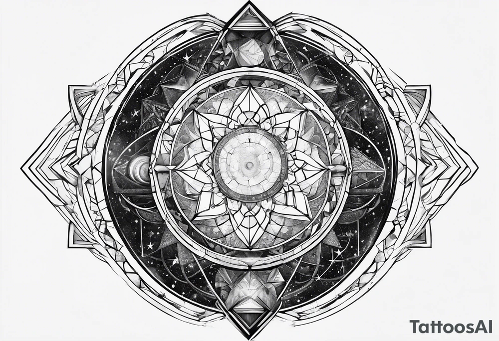 Geometric astronomy tattoo idea