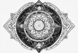 Geometric astronomy tattoo idea
