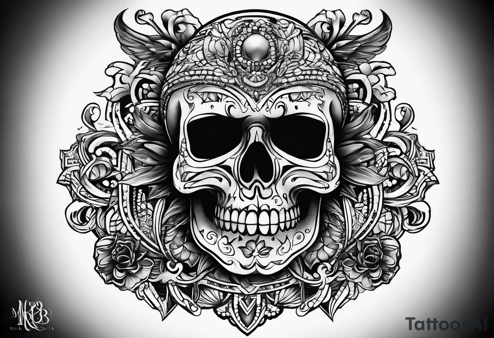 word "MRBG" tattoo idea