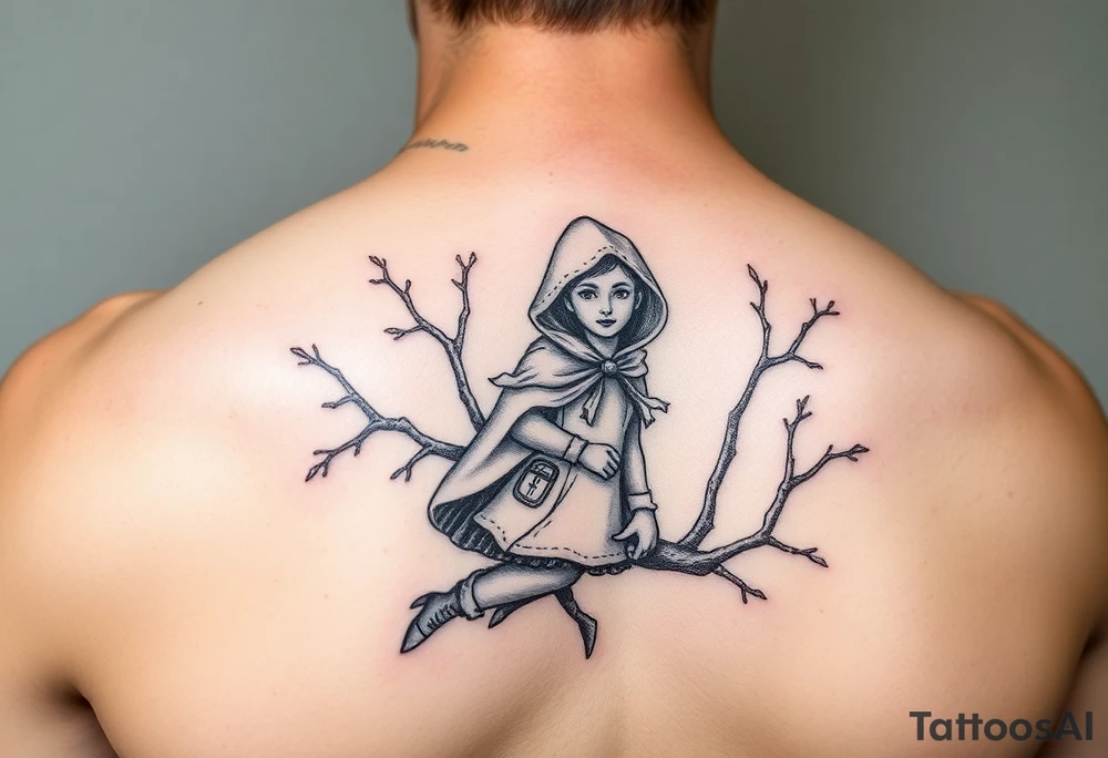 Little red riding hood nursery rhyme tattoo idea