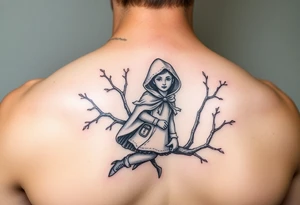 Little red riding hood nursery rhyme tattoo idea