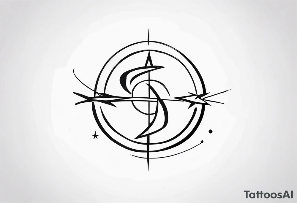 Flash Sagittarius tattoo idea