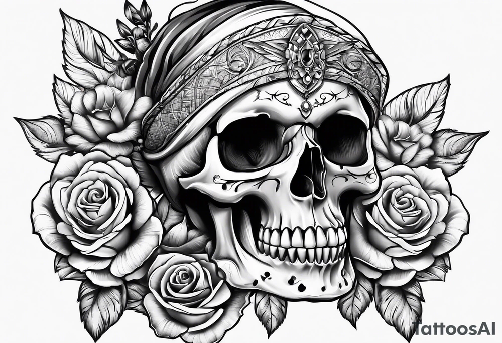 Skull tattoo idea