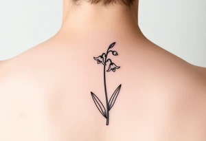 daffodils, Lily of the valley, larkspur tattoo idea