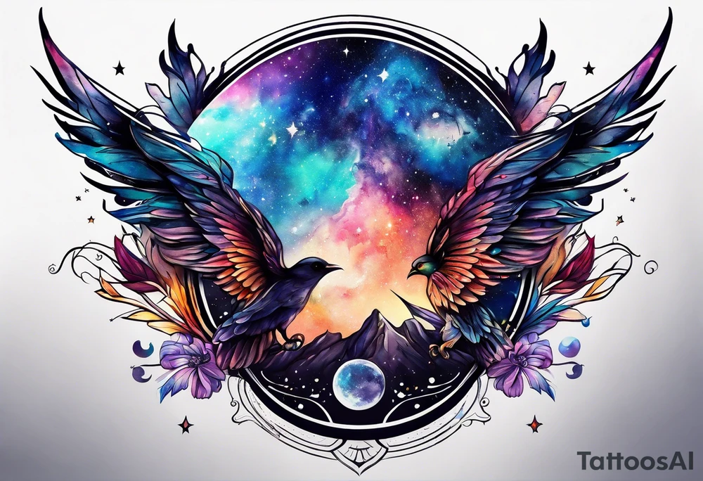 galaxy tattoo idea