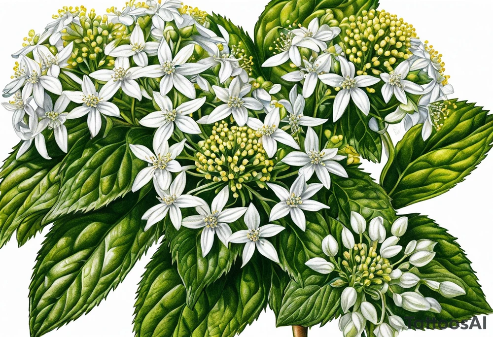ageratina altissima (white snakeroot) tattoo idea
