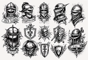 Old school tattoos knight tattoo idea