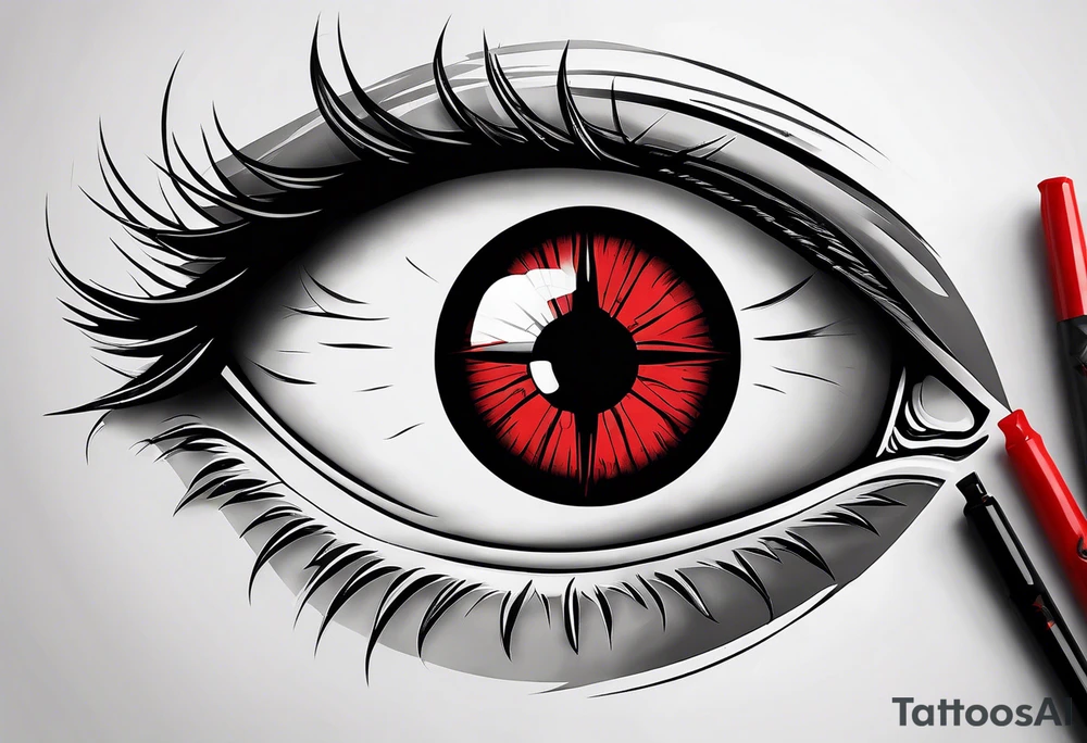 Sharingan eyes tattoo idea