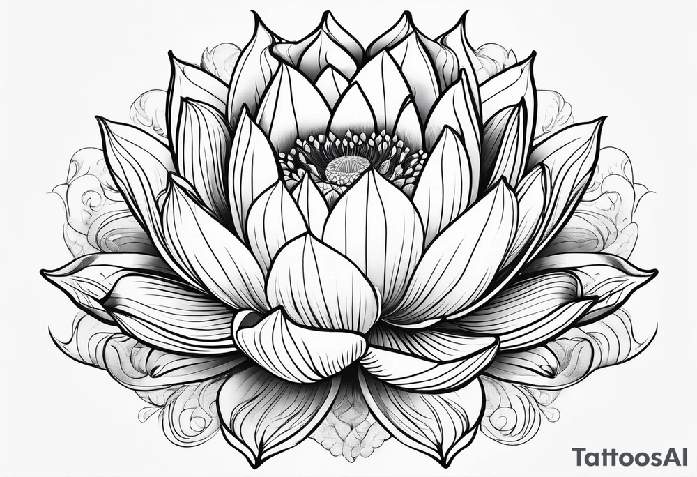 lotus flower tattoo idea