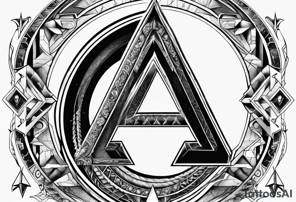 alien alphabet tattoo idea