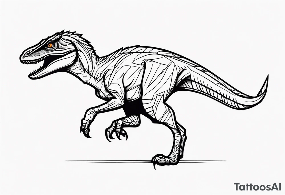 Velociraptor tattoo idea