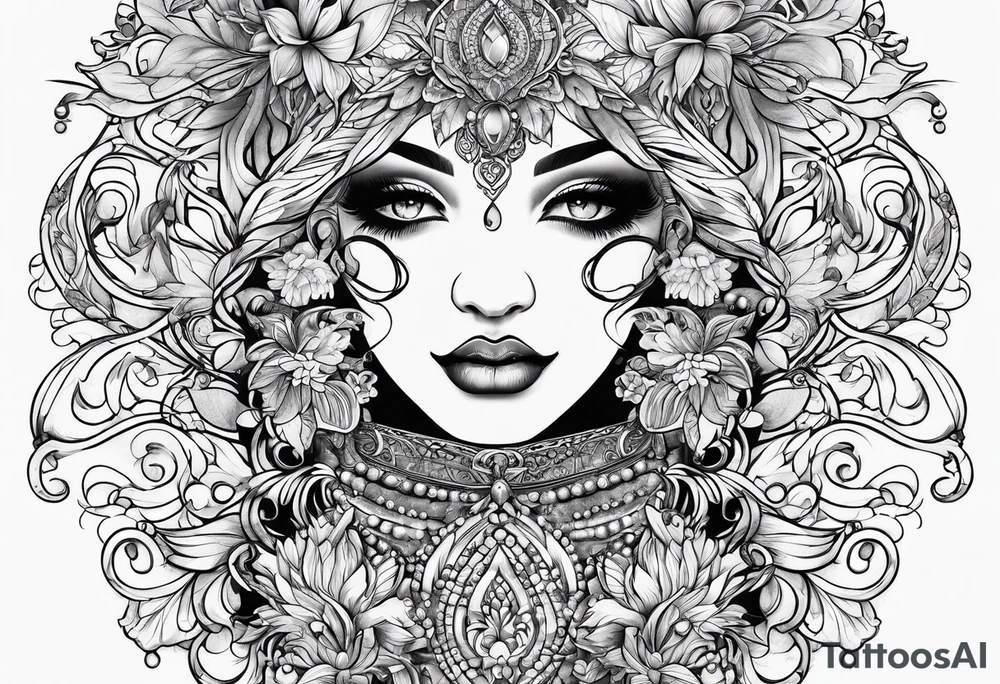 Filigree tattoo idea