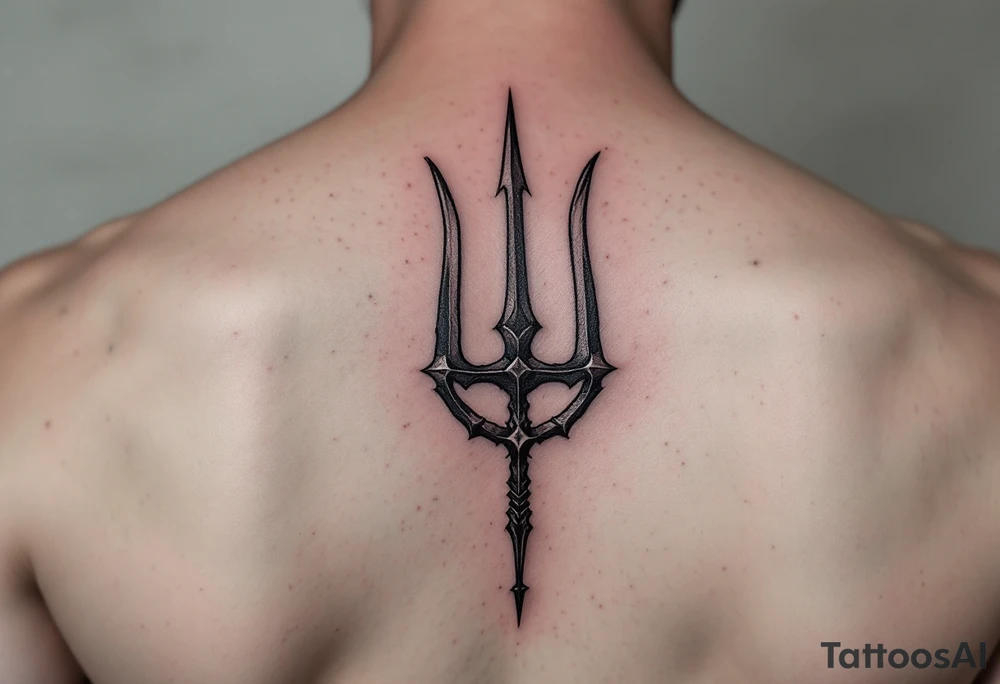 a symbol of my 3 sons including a trident tattoo idea