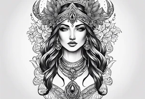Scorpio goddess tattoo idea