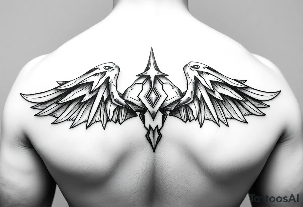 beginner lines and shading tattoo idea