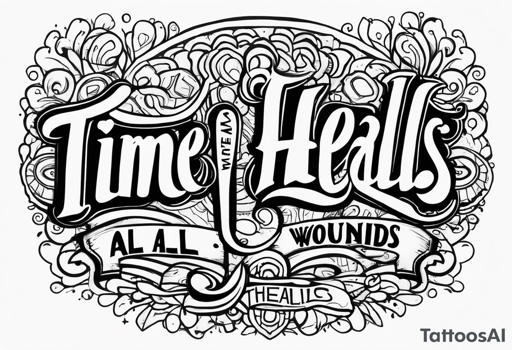 Time heals all wounds tattoo idea