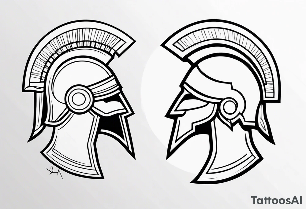 Ancient spartan symbol tattoo tattoo idea