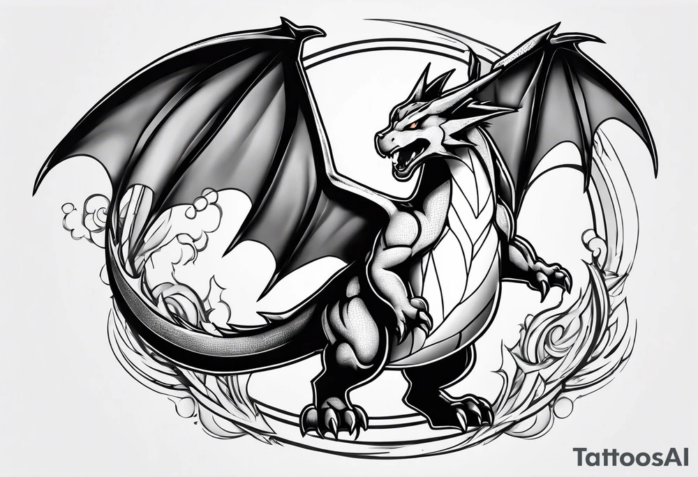 charizard tattoo idea