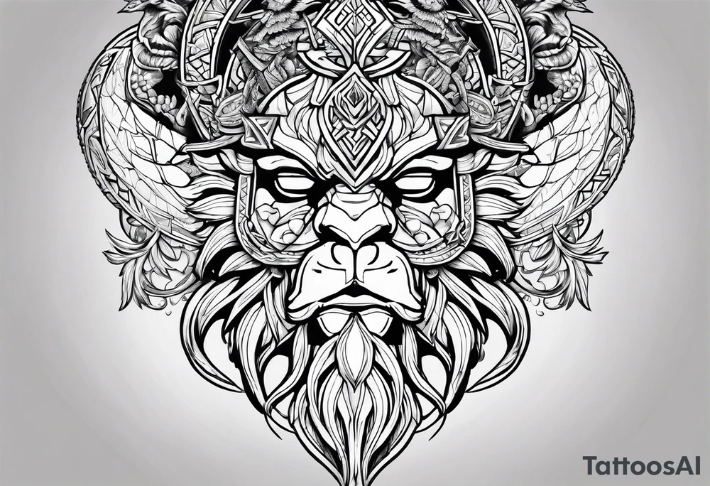 Norse pendant tattoo idea