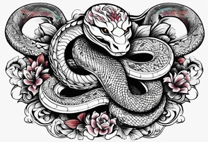 111, snakes, religious number of quote tattoo idea