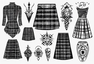 tartan skirt tattoo idea