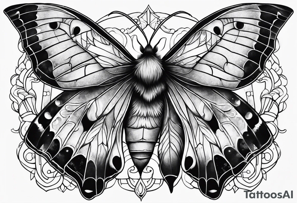 Lunar moth tattoo idea