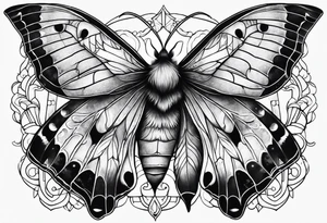 Lunar moth tattoo idea