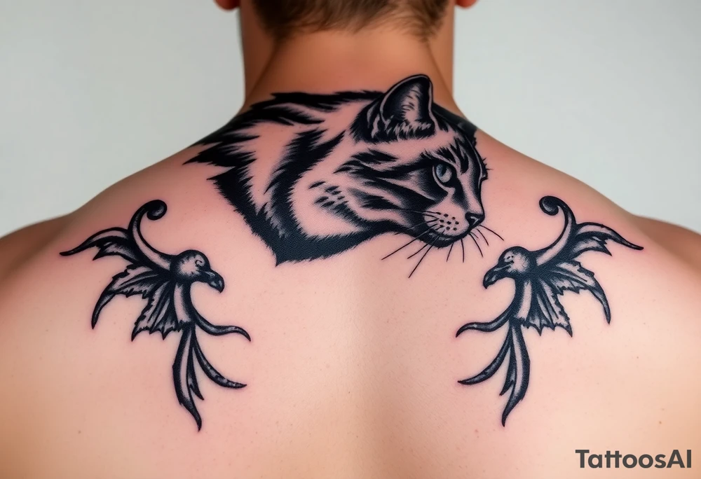 Black Cat tattoo idea