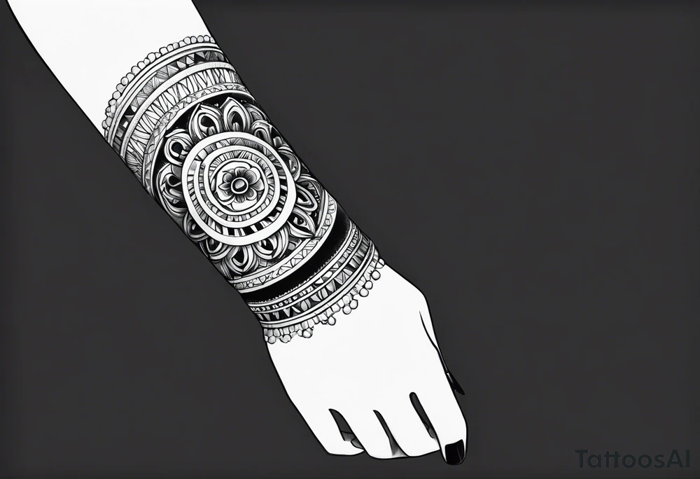 Bracelet tattoo idea
